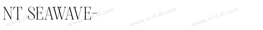 NT SEAWAVE字体转换